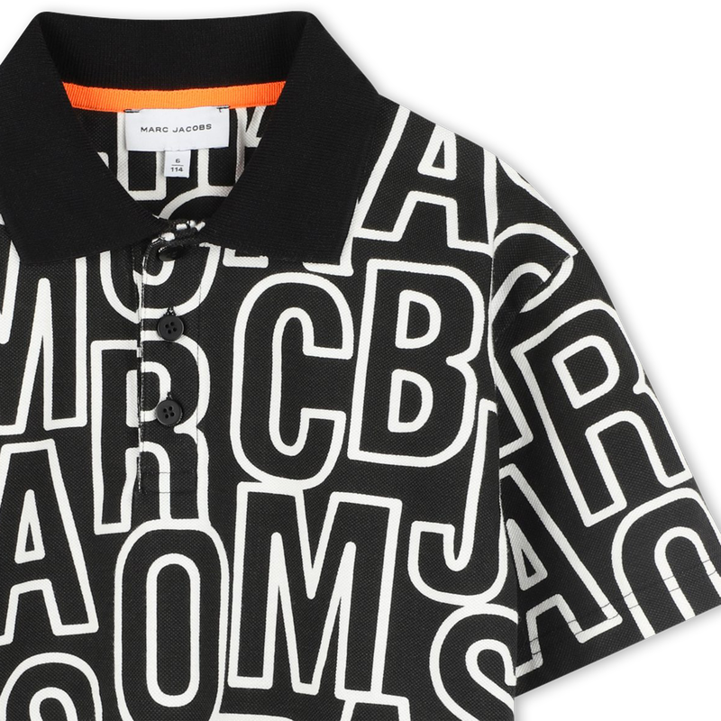 Polo imprim&eacute; monogramme MARC JACOBS 
                        GARCON