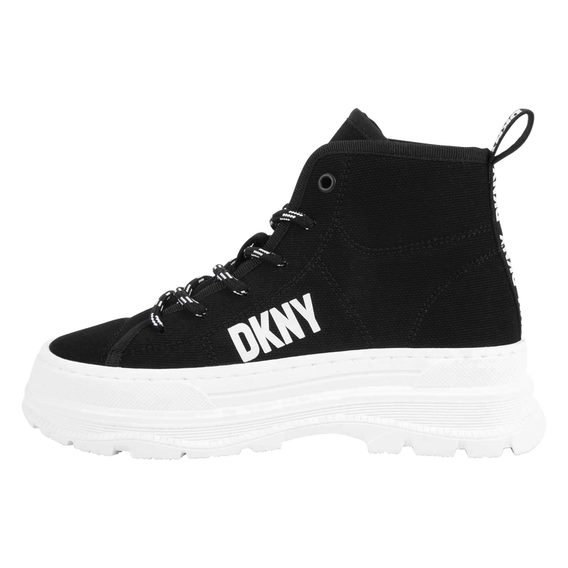Baskets en toile à lacets DKNY 
                    FILLE