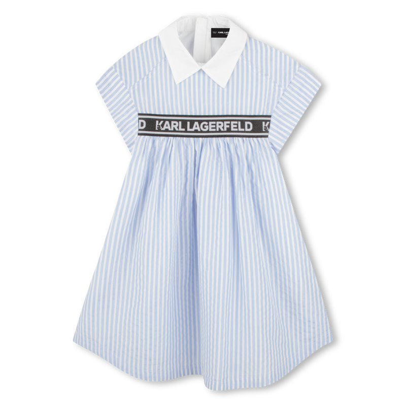 Robe chemise rayée métallisée KARL LAGERFELD KIDS 
                    FILLE