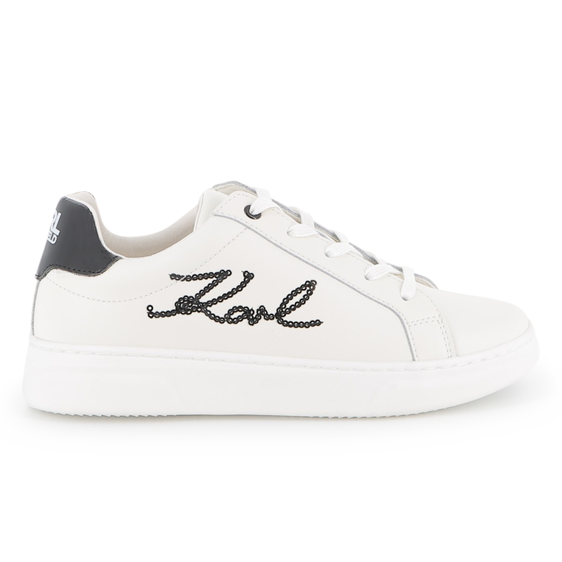 Baskets basse &agrave; lacets KARL LAGERFELD KIDS 
                        FILLE