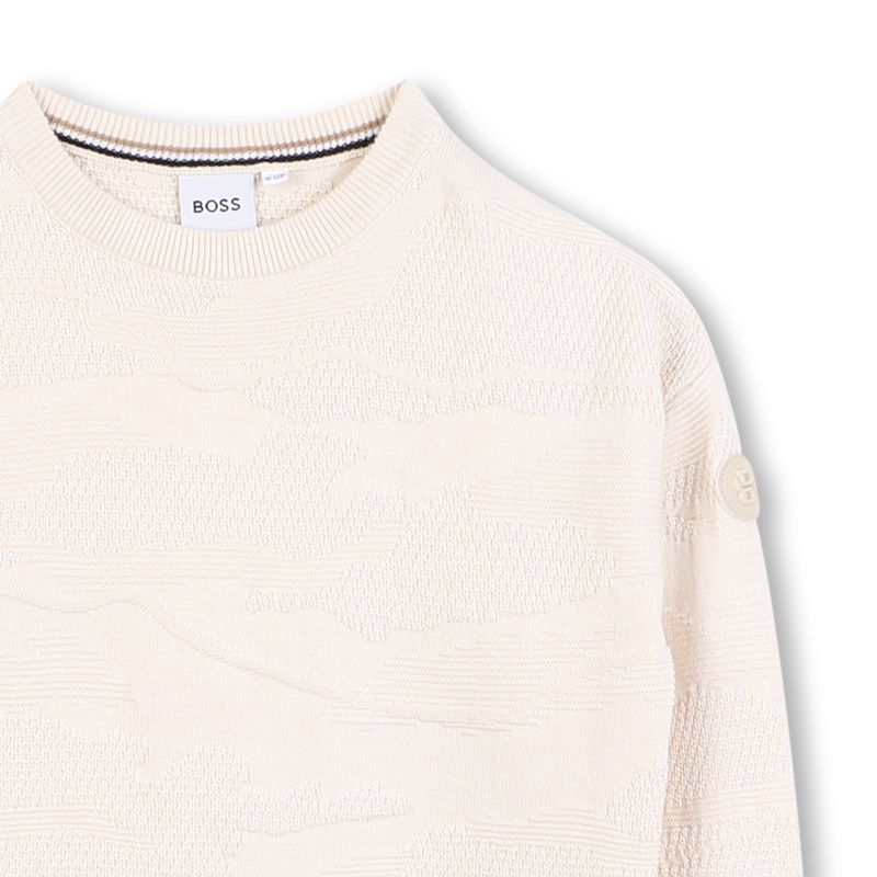 Pull col rond BOSS 
                    GARCON