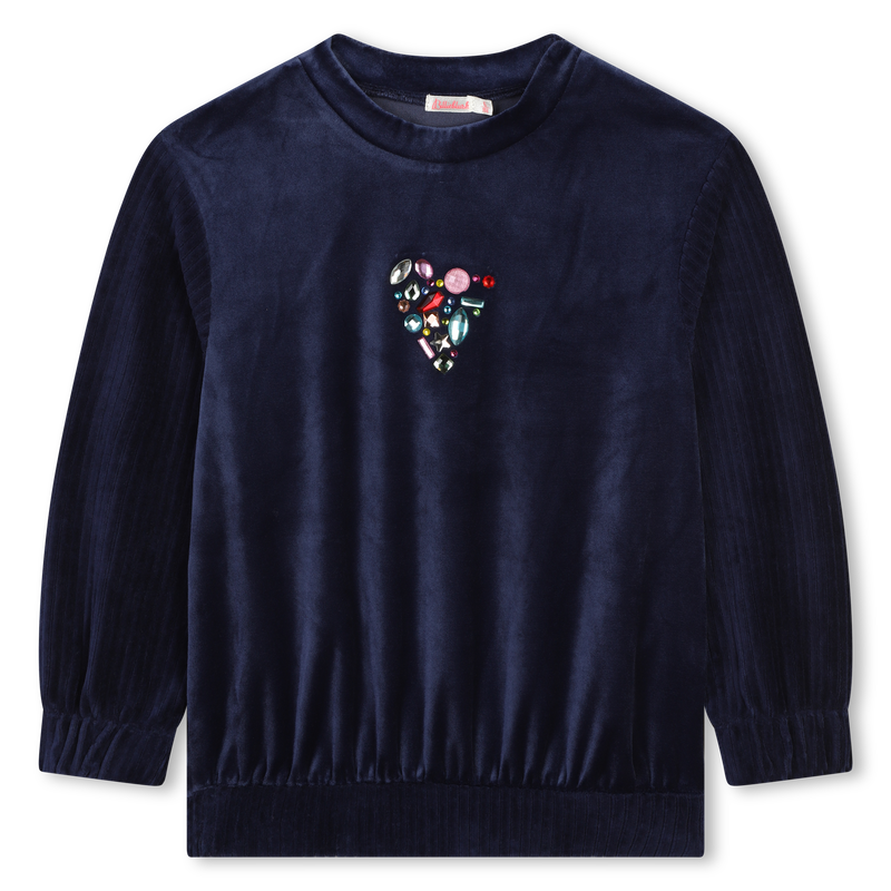 Sweat-shirt en velours BILLIEBLUSH 
                    FILLE