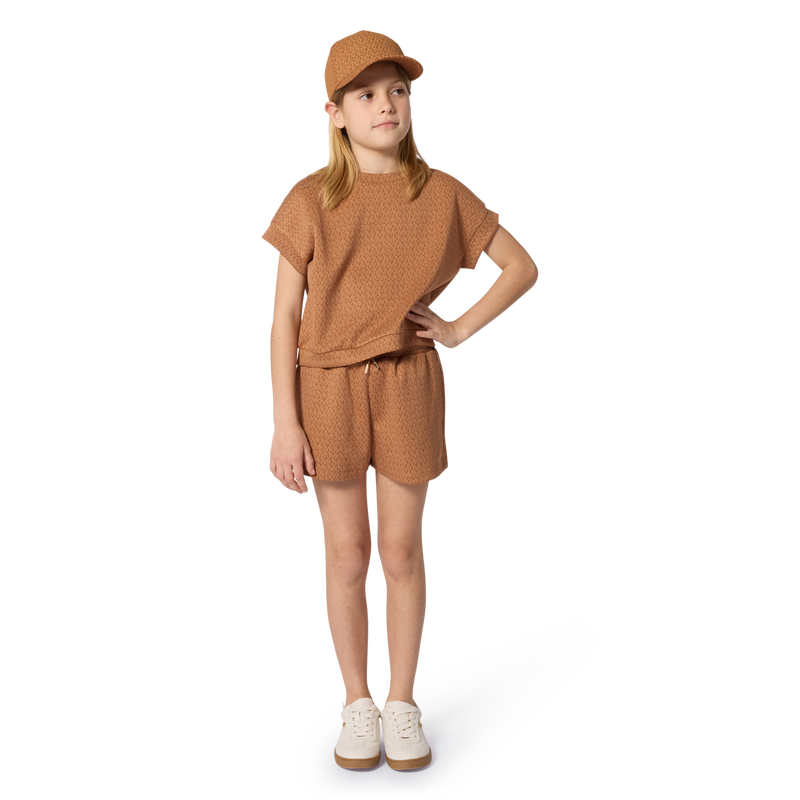 T-SHIRT IMPRIM&Eacute; MANCHES COURTES MICHAEL KORS 
                        FILLE