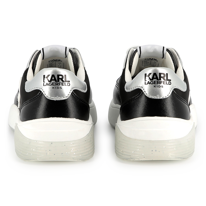 Baskets à lacets avec badge KARL LAGERFELD KIDS 
                    FILLE