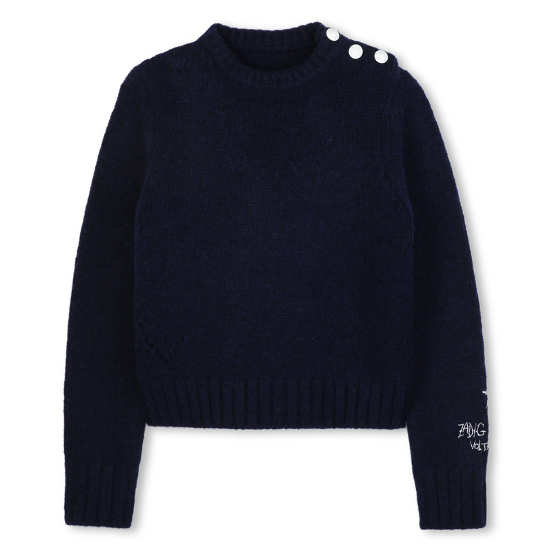 Pull rond ouverture boutonnée ZADIG & VOLTAIRE 
                    FILLE