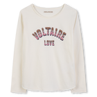 T-shirt manches longues imprim&eacute; ZADIG & VOLTAIRE 
                    FILLE