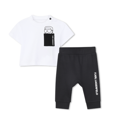 ENSEMBLE T-SHIRT ET PANTALON KARL LAGERFELD KIDS GARCON
