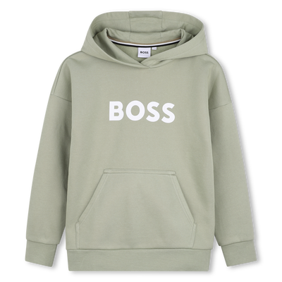 Sweat-shirt-shirt &agrave; capuche BOSS GARCON