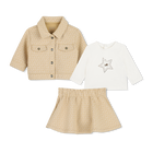 Ensemble cardigan, tee-shirt et jupe MICHAEL KORS 
                    FILLE
