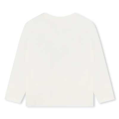 T-shirt coton manches longues KENZO KIDS FILLE