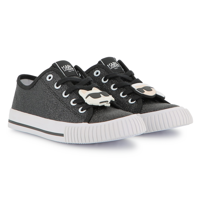Baskets basses à lacets KARL LAGERFELD KIDS 
                    FILLE