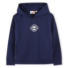 Sweat-shirt &agrave; capuche logo, MEDIEVAL BLUE, hi-res