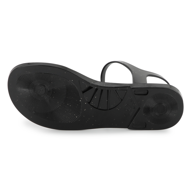 Sandales &agrave; boucles avec badge KARL LAGERFELD KIDS 
                        FILLE