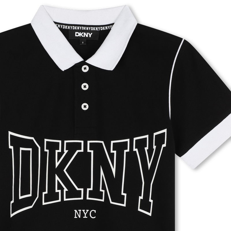 Polo boutonn&eacute; bicolore DKNY 
                        GARCON