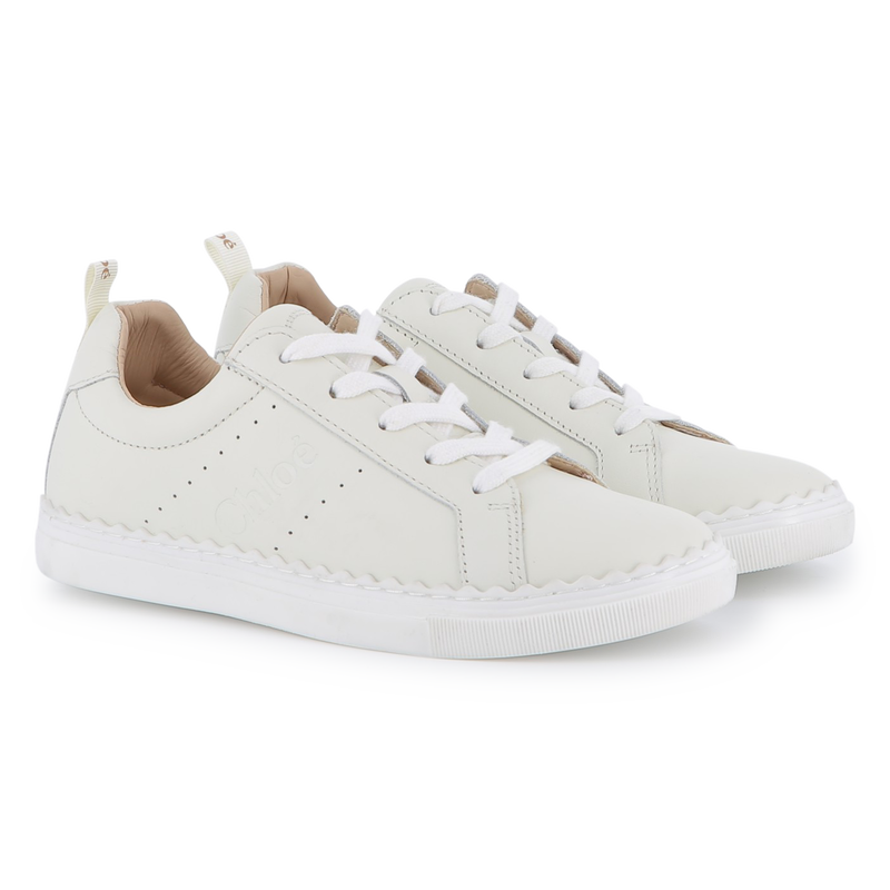 Baskets en cuir de vache CHLOE 
                    FILLE