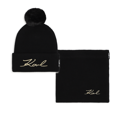 Ensemble bonnet et tour de cou KARL LAGERFELD KIDS FILLE