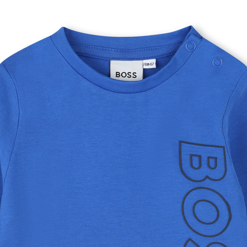 T-shirt sigle vertical BOSS 
                        GARCON