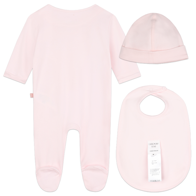 Ensemble naissance 3 pièces CARREMENT BEAU 
                    FILLE