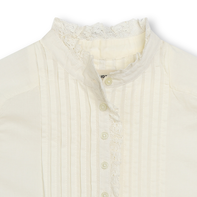 Blouse à volants en coton ZADIG & VOLTAIRE 
                    FILLE