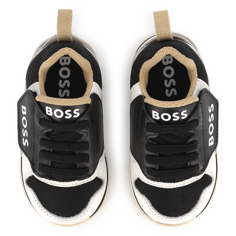 Baskets en cuir avec lacets BOSS 
                    GARCON