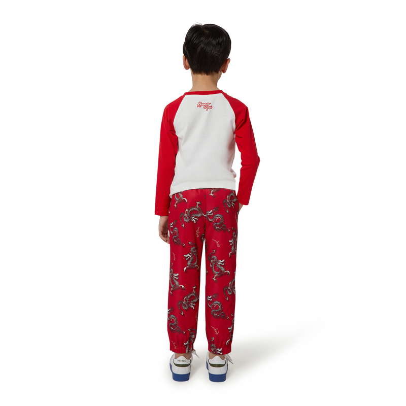 T-shirt en coton avec imprimé KENZO KIDS 
                    GARCON
