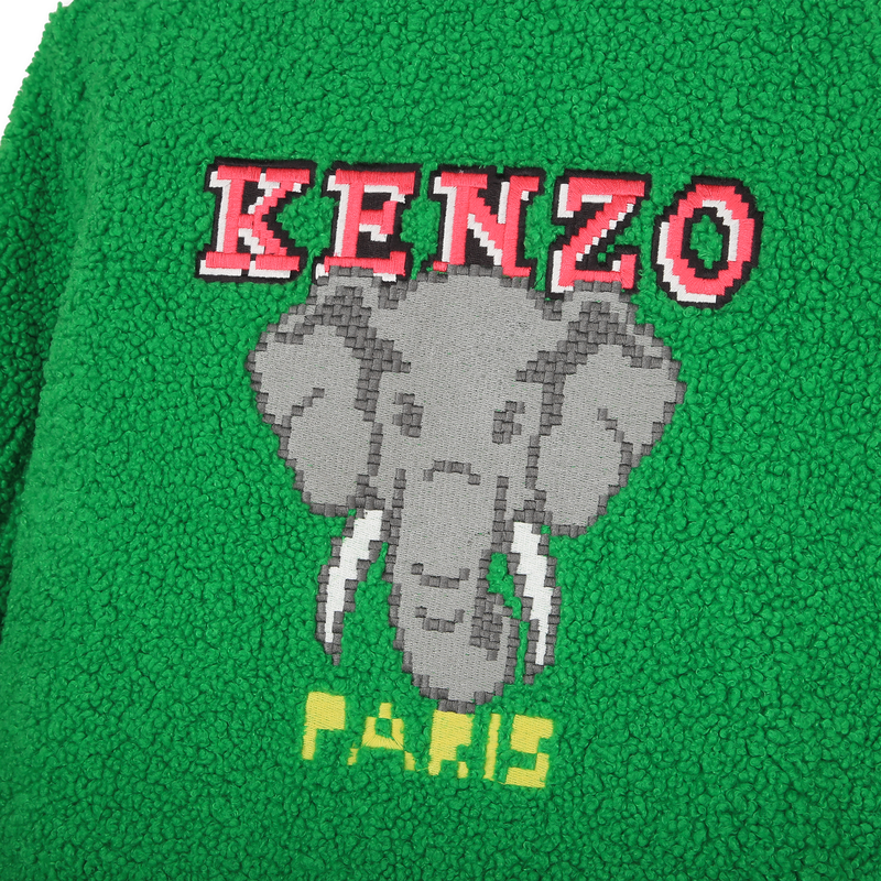 Manteau en tissu peluche KENZO KIDS 
                    FILLE