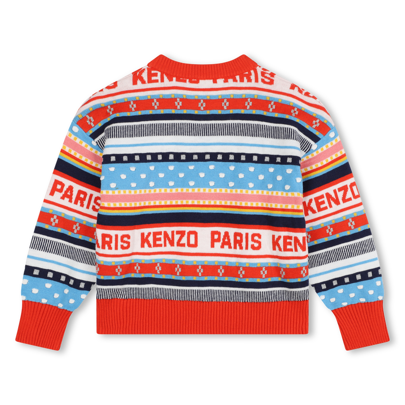 Pull en tricot jacquard KENZO KIDS 
                    FILLE