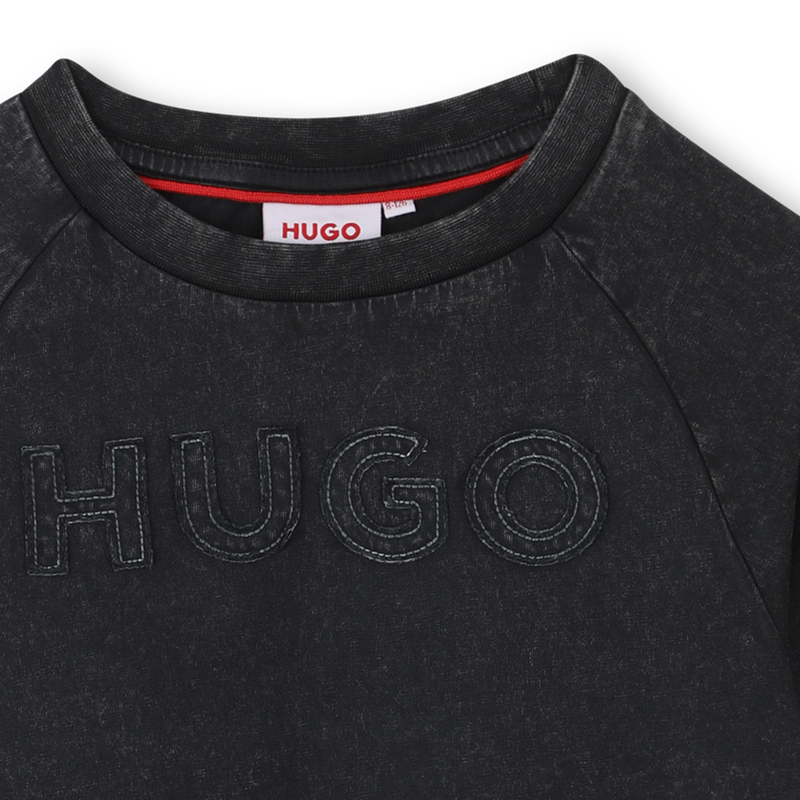T-shirt &agrave; manches courtes Hugo 
                        FILLE