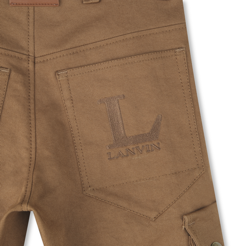 Pantalon imprimé brodé avec logo pa LANVIN 
                    GARCON