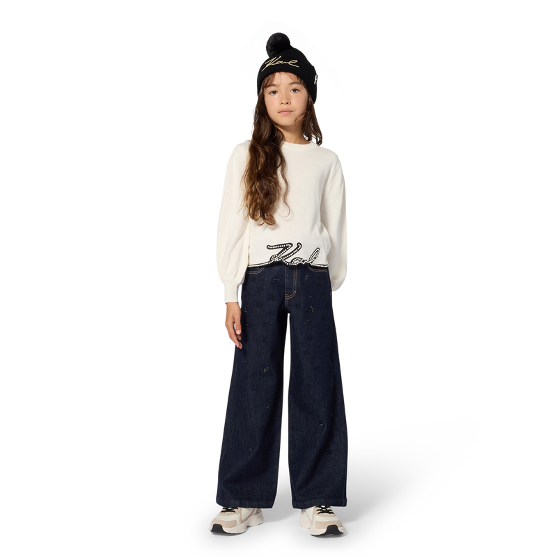 Pantalon en denim KARL LAGERFELD KIDS 
                        FILLE