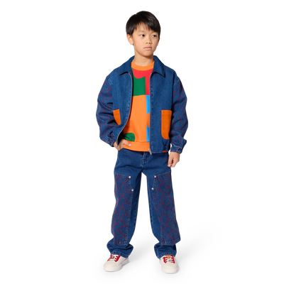 Veste en denim KENZO KIDS GARCON