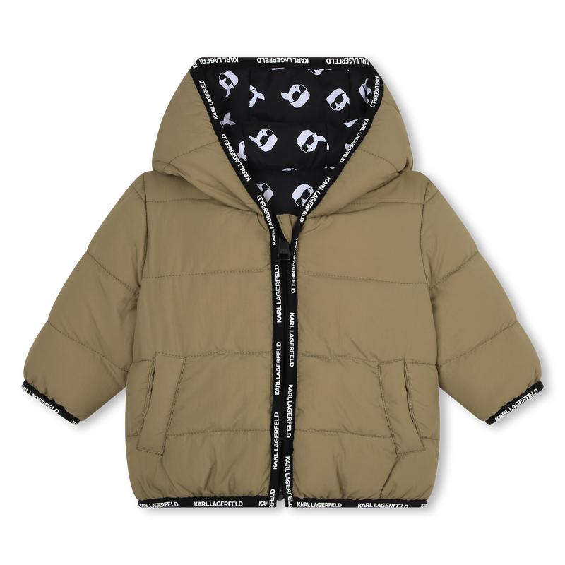 Doudoune réversible à capuche KARL LAGERFELD KIDS 
                    GARCON