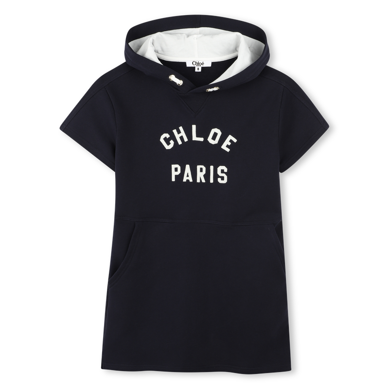 Robe &agrave; capuche en molleton CHLOE 
                        FILLE