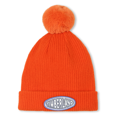 Bonnet tricot pompon polaire TIMBERLAND GARCON