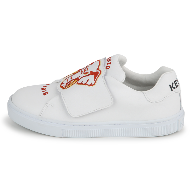 Baskets bande auto-agrippanteées en cuir KENZO KIDS 
                    UNISEXE