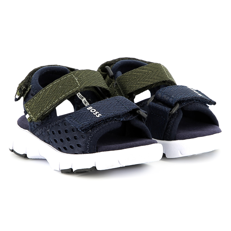 Sandales &agrave; fermeture par bandes auto agrippantes BOSS 
                        GARCON