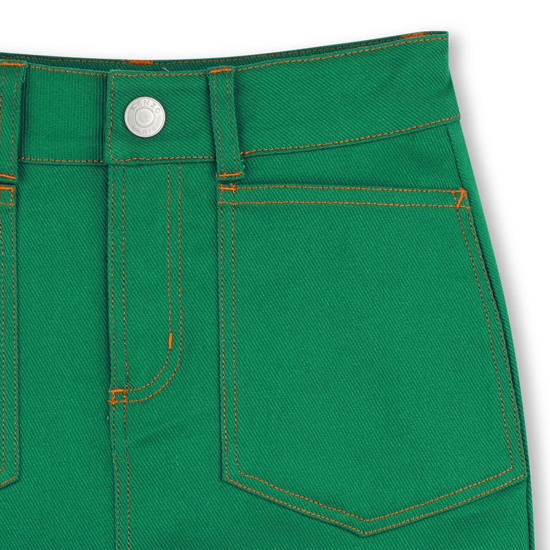 Jupe trap&egrave;ze avec poches KENZO KIDS 
                        FILLE