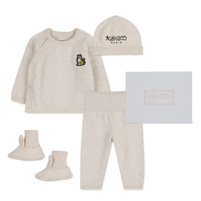 ENSEMBLE PULL, PANTALON ET BONNET KENZO KIDS UNISEXE