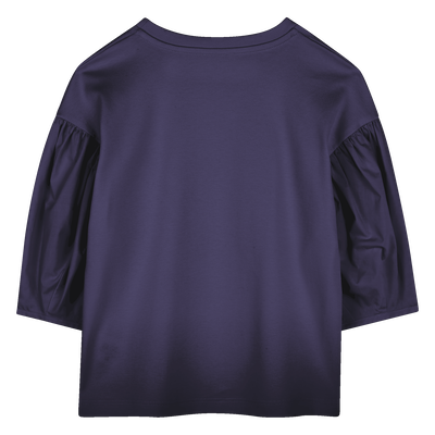 T-shirt bimatière avec imprimé KENZO KIDS FILLE