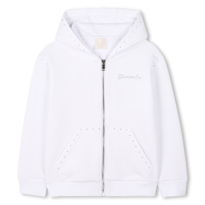 Sweat-shirt orn&eacute; de strass GIVENCHY FILLE