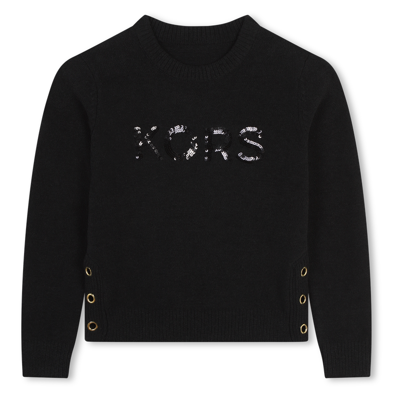 Pull à sequins et oeillets MICHAEL KORS 
                    FILLE