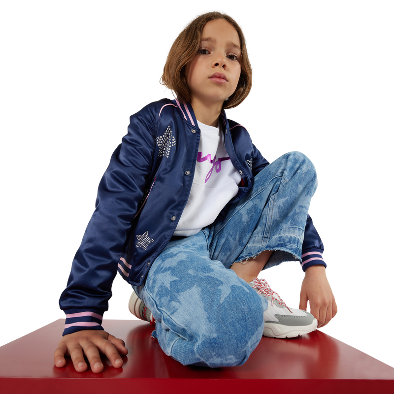 Sweat-shirt court en molleton Hugo 
                    FILLE