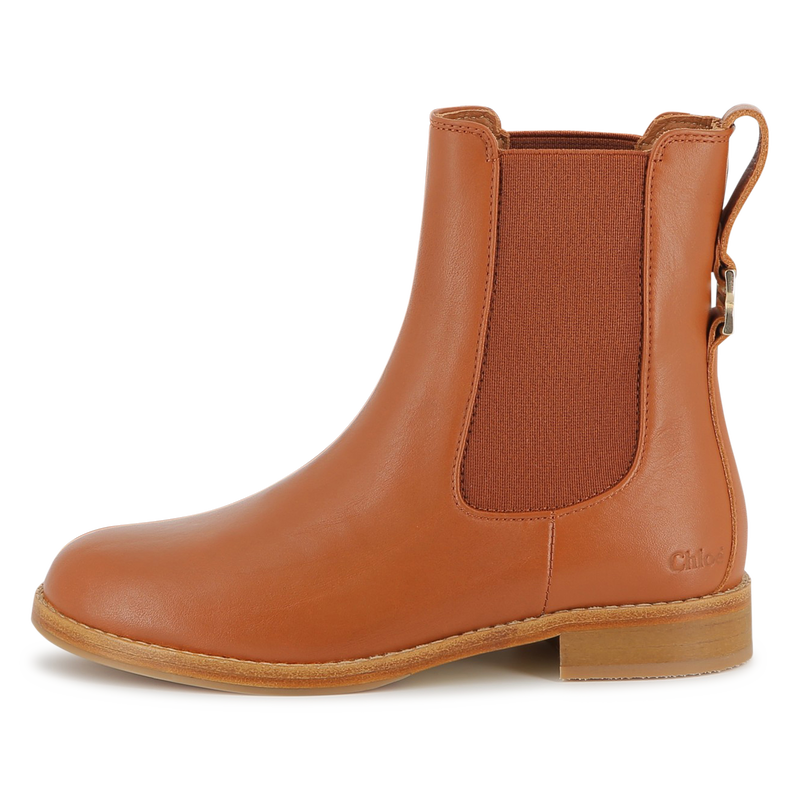 Bottines en cuir de vache CHLOE 
                    FILLE