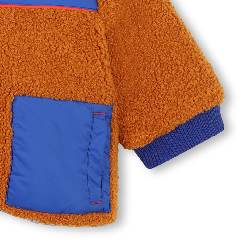 Manteau bimatière et bicolore CARREMENT BEAU 
                    GARCON