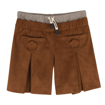 Jupe-short en suede MARC JACOBS FILLE