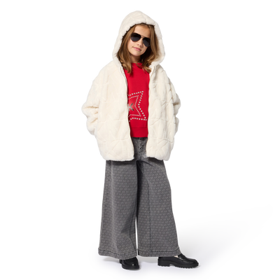 Manteau en fausse fourrure MICHAEL KORS FILLE