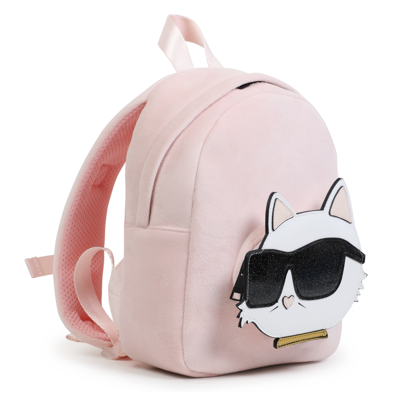 Petit sac &agrave; dos en velours KARL LAGERFELD KIDS 
                        FILLE