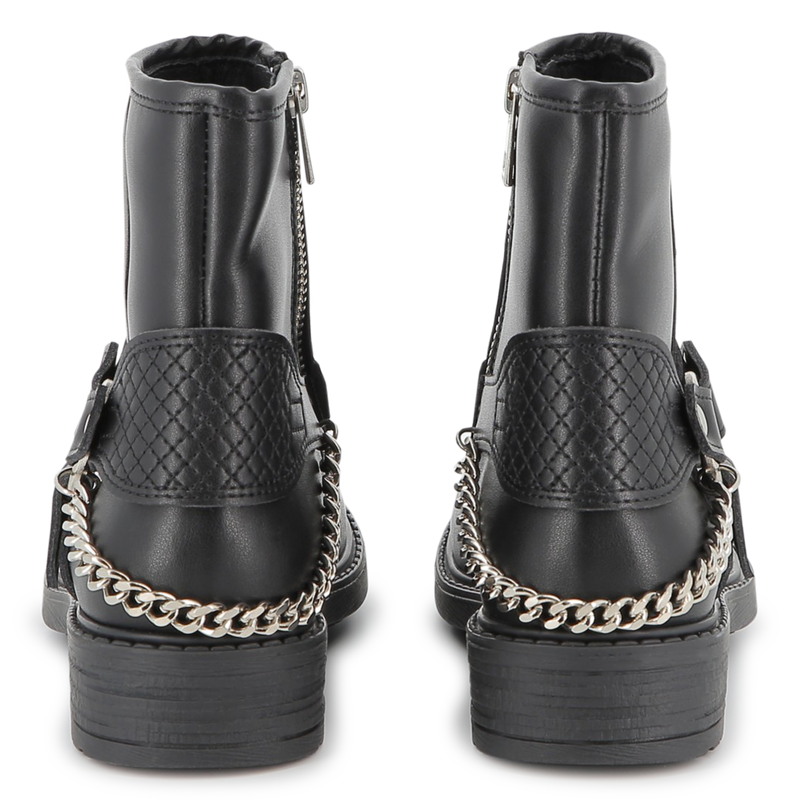 Bottines motardes en cuir de vachette ZADIG & VOLTAIRE 
                    FILLE