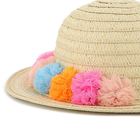 Capeline iris&eacute;e &agrave; pompons BILLIEBLUSH 
                    FILLE