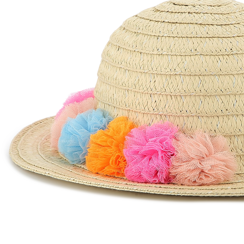 Capeline iris&eacute;e &agrave; pompons BILLIEBLUSH 
                        FILLE